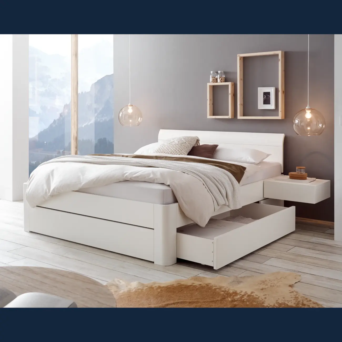 Massivholzbett Hasena Modern Stil Bett Stupendo mit Stauraum 3 Massivholzbett Hasena Modern Stil Bett Stupendo mit Stauraum – Bild 3
