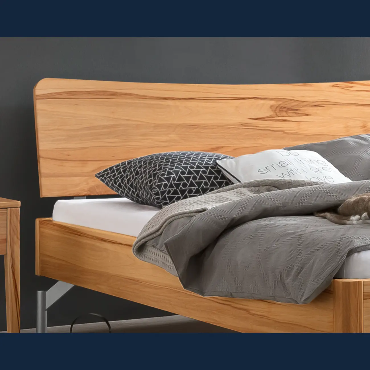 Massivholzbett Hasena Albinia modern skandinavisch 3 Massivholzbett Hasena Albinia modern skandinavisch – Bild 3