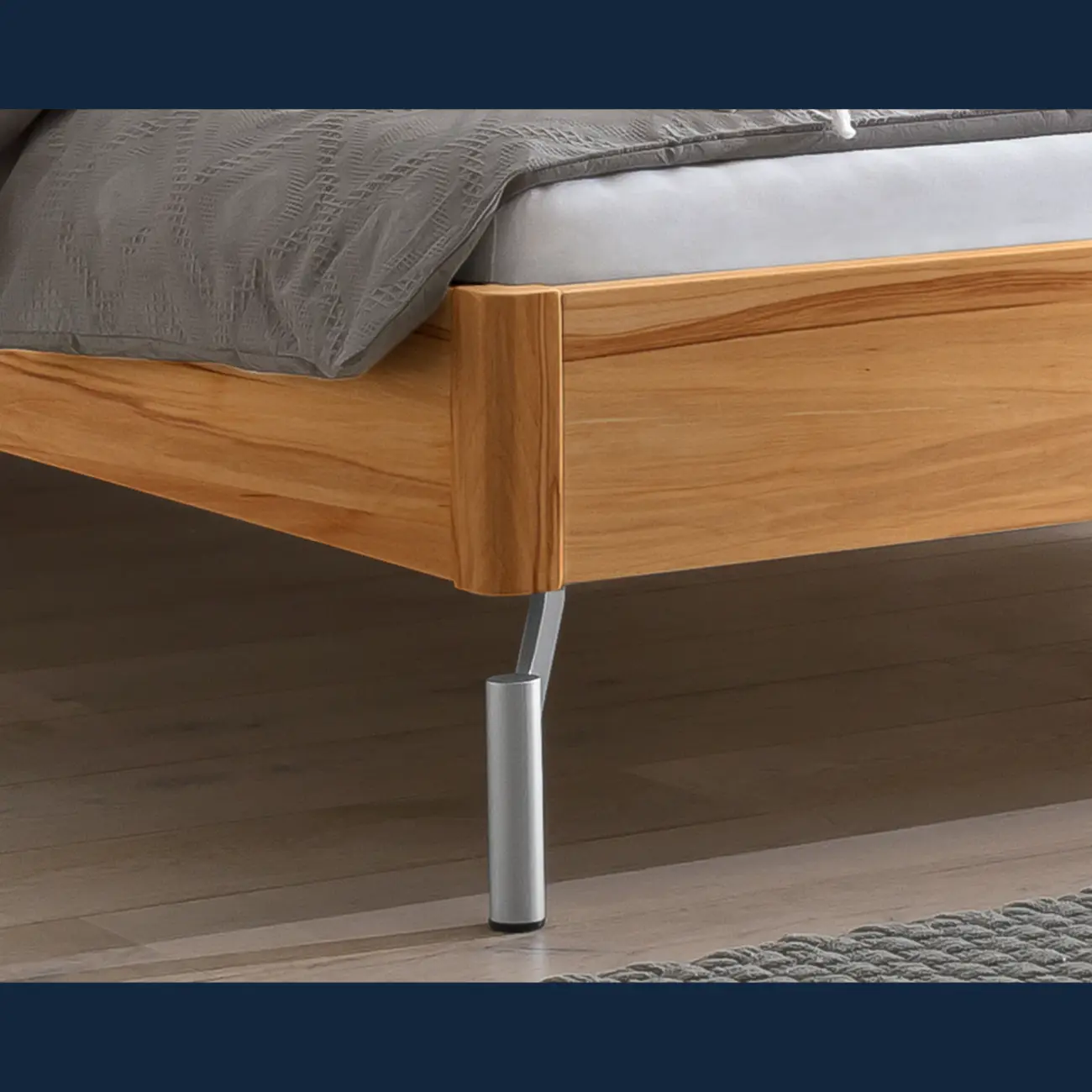 Massivholzbett Hasena Albinia modern skandinavisch 4 Massivholzbett Hasena Albinia modern skandinavisch – Bild 4