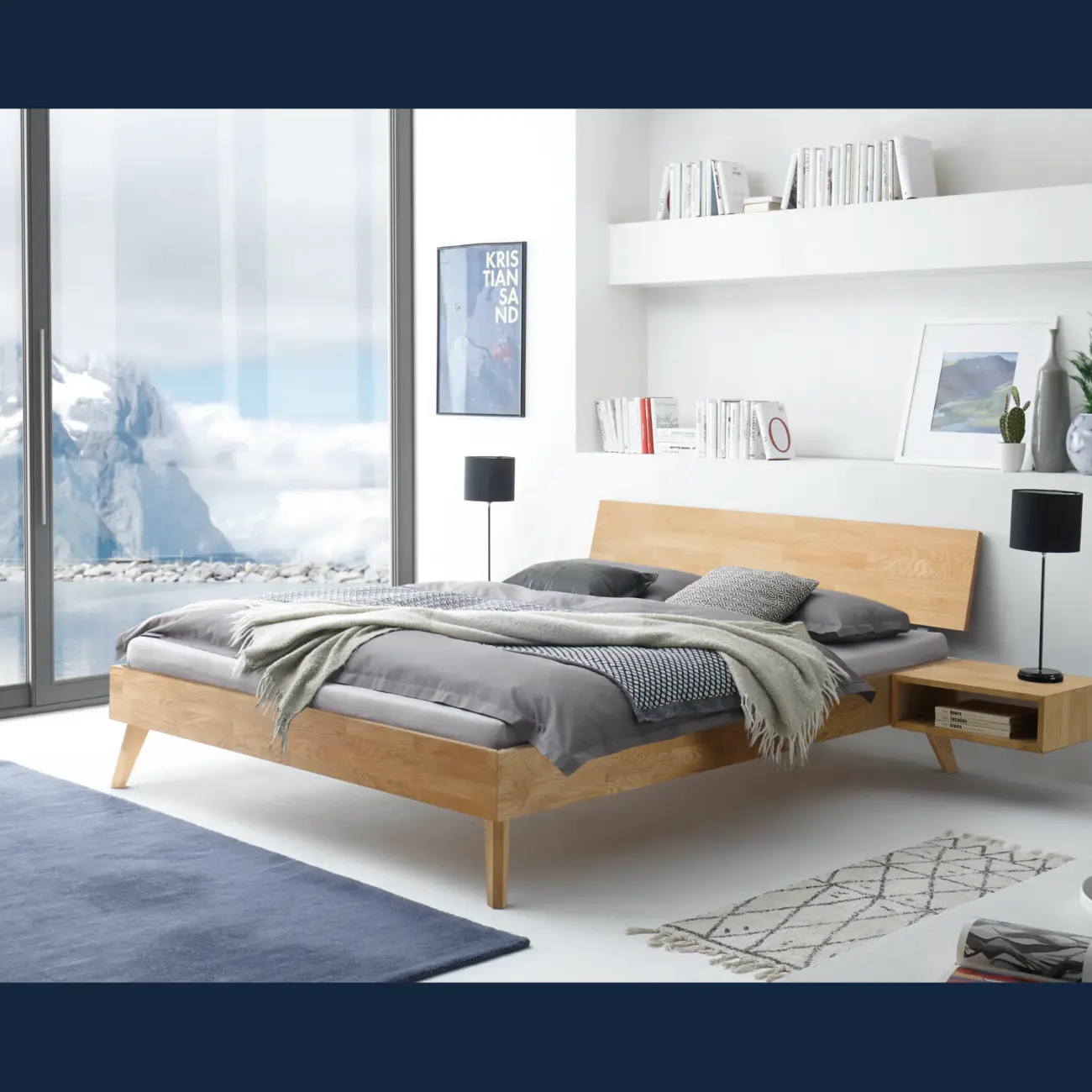 Natürliches Massivholzbett Hasena Ancona modern-skandinavisch – Bild 2