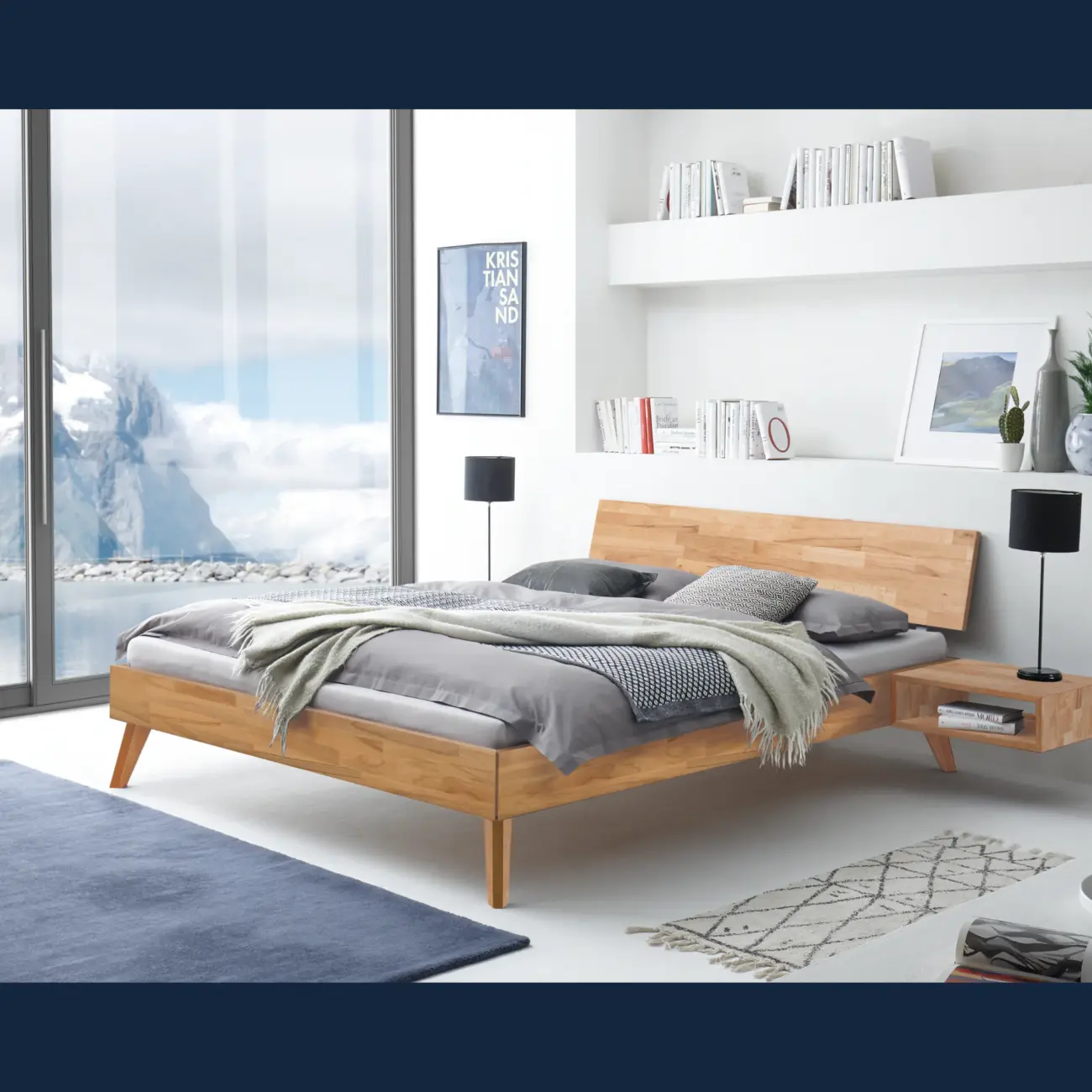 Natürliches Massivholzbett Hasena Ancona modern-skandinavisch – Bild 6