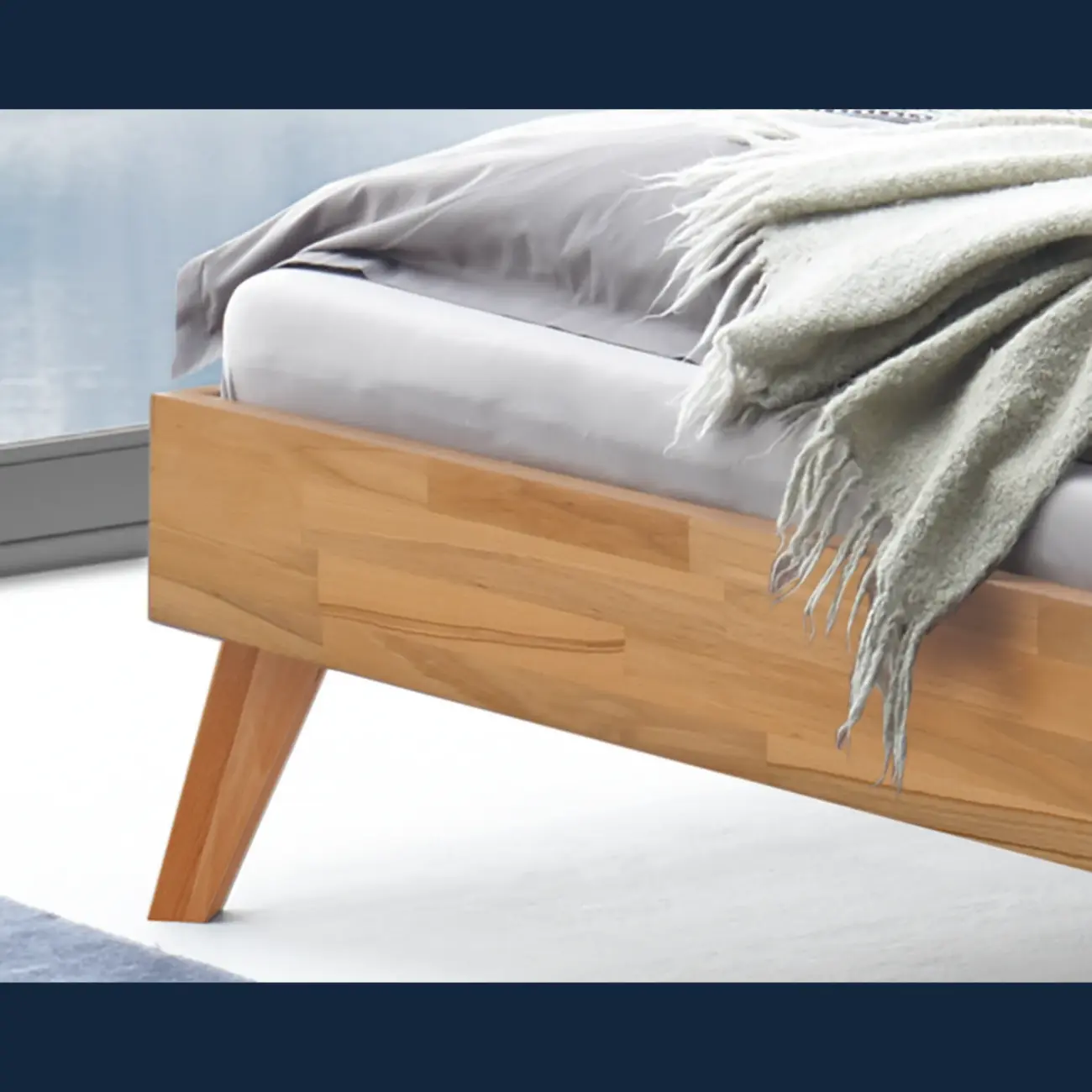 Natürliches Massivholzbett Hasena Ancona modern-skandinavisch – Bild 8