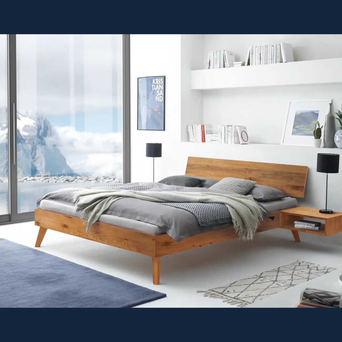 Natürliches Massivholzbett Hasena Ancona modern-skandinavisch – Bild 14