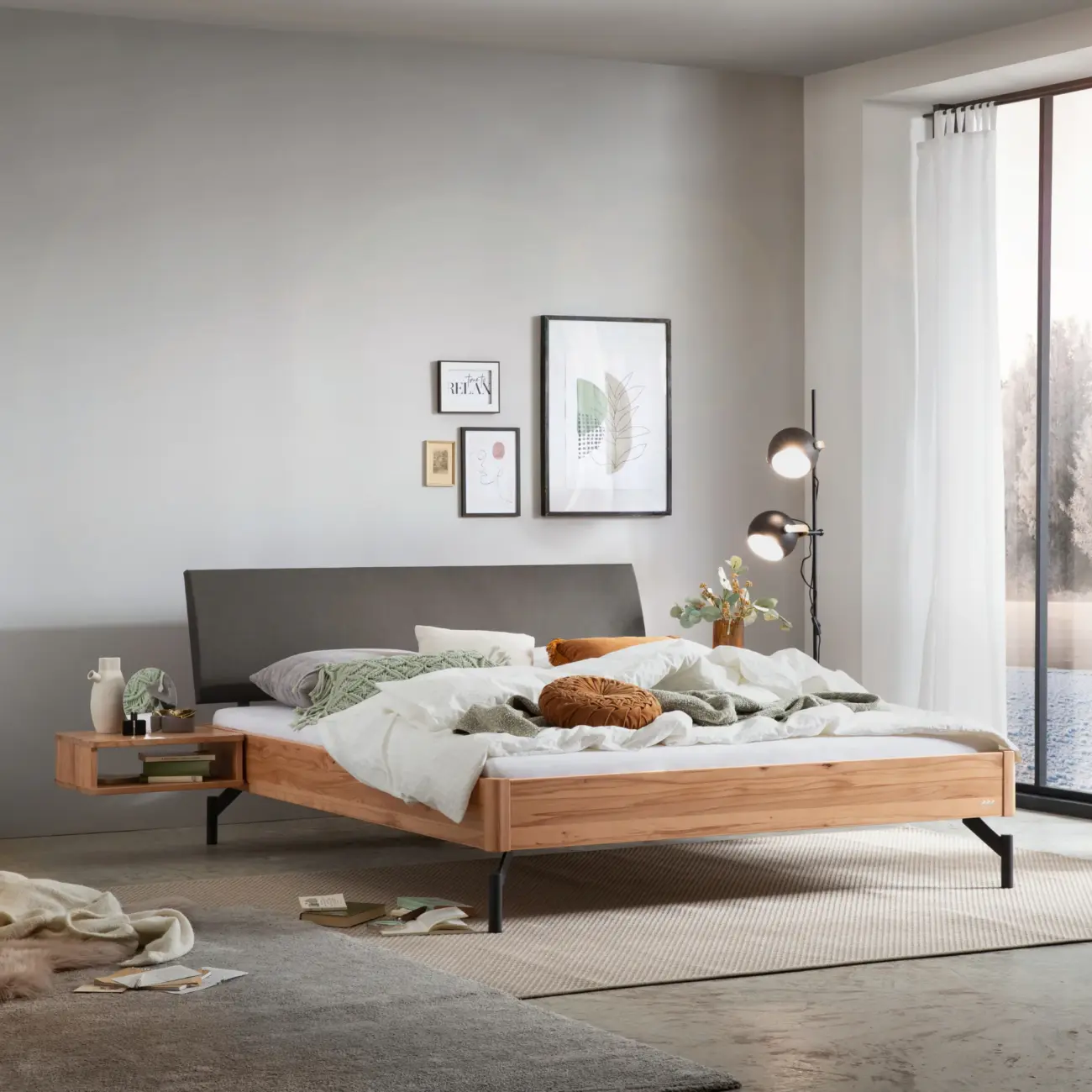 Elegantes Massivholzbett Hasena Broni im modern-skandinavischen Stil 10 Elegantes Massivholzbett Hasena Broni im modern-skandinavischen Stil – Bild 10