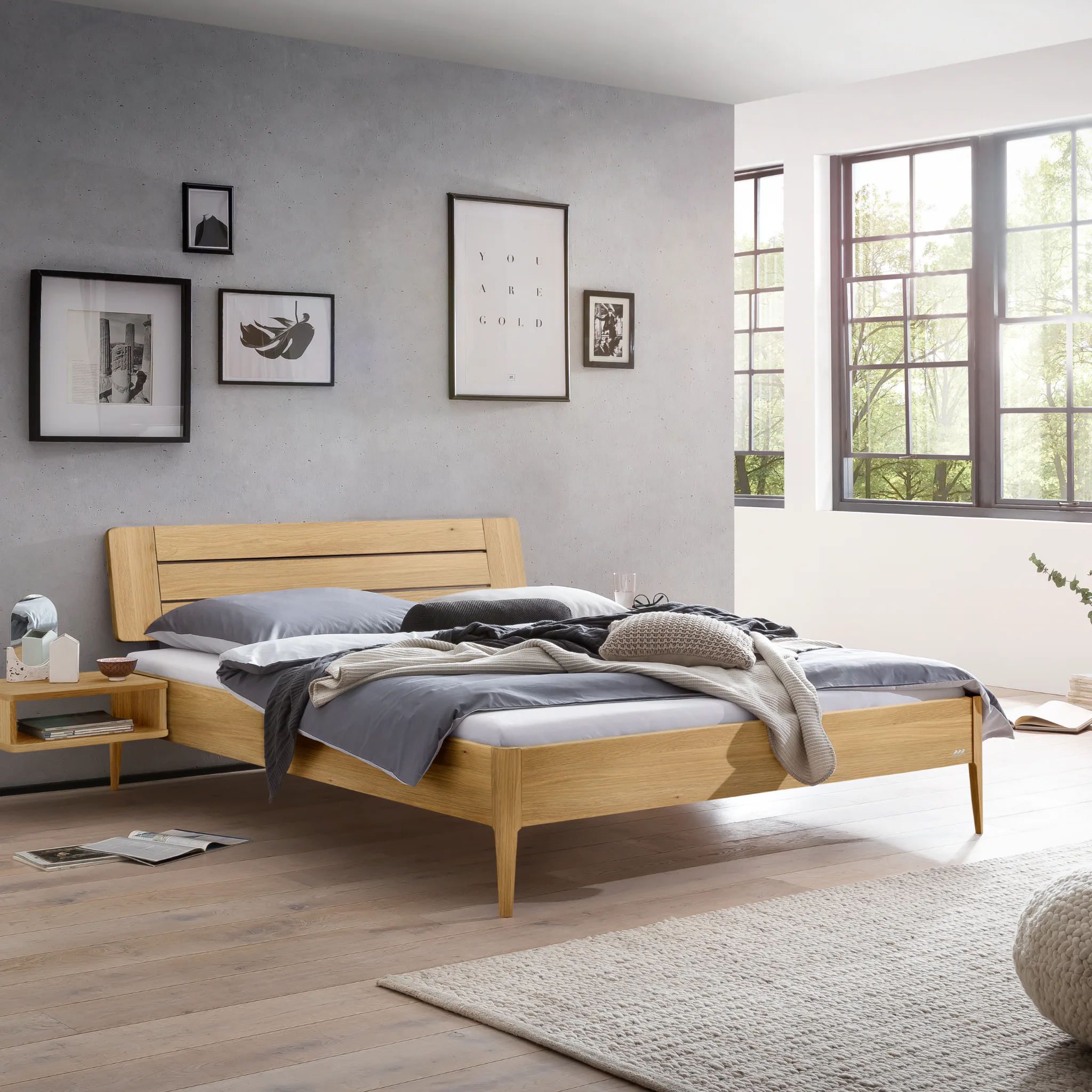 Elegantes Massivholzbett Hasena Modern Busseto 10 Elegantes Massivholzbett Hasena Modern Busseto – Bild 10