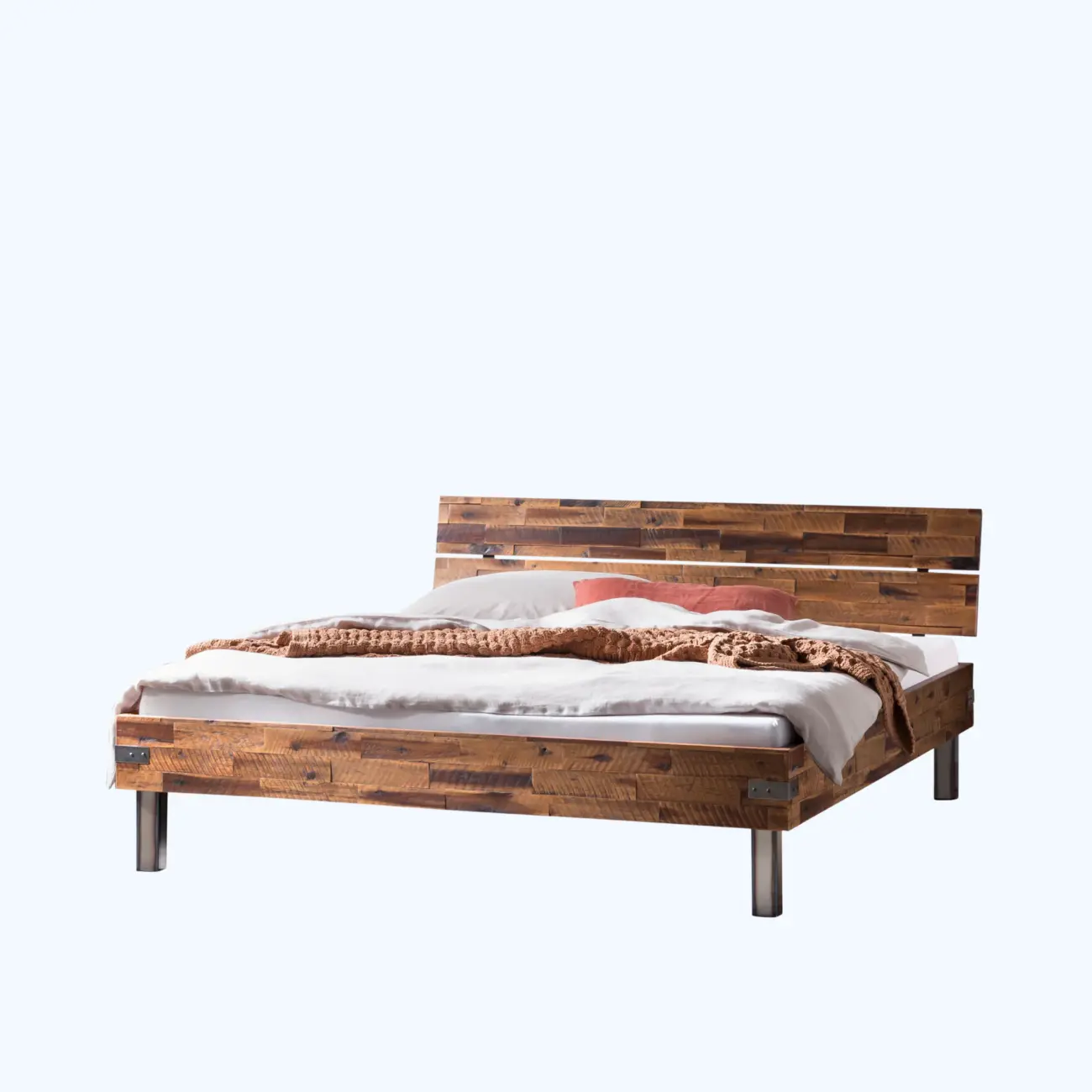 Markantes Massivholzbett Hasena Industrial Duno 1 Markantes Massivholzbett Hasena Industrial Duno