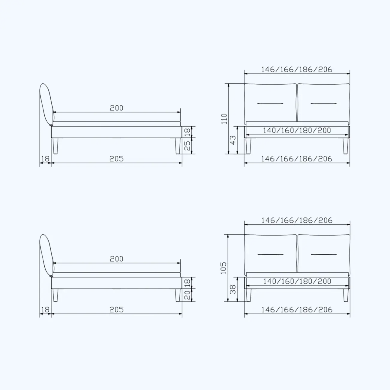 Harmonisches Massivholzbett Hasena Skandinavisch Emilia 12 Harmonisches Massivholzbett Hasena Skandinavisch Emilia – Bild 12