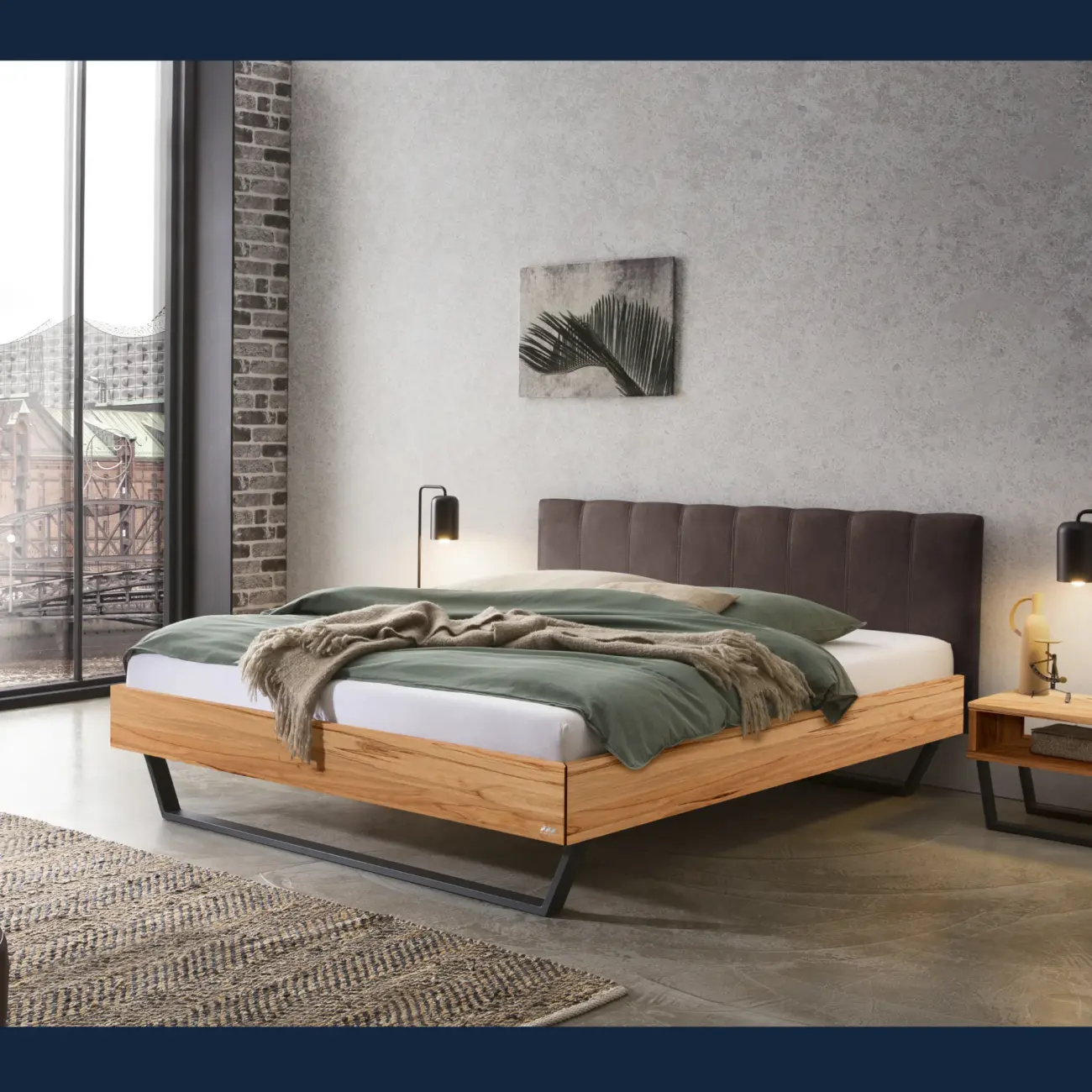 Urbanes Massivholzbett Hasena Enrico modern Industrial 18 Urbanes Massivholzbett Hasena Enrico modern Industrial – Bild 18