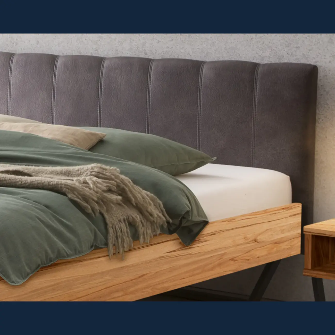 Urbanes Massivholzbett Hasena Enrico modern Industrial 13 Urbanes Massivholzbett Hasena Enrico modern Industrial – Bild 13