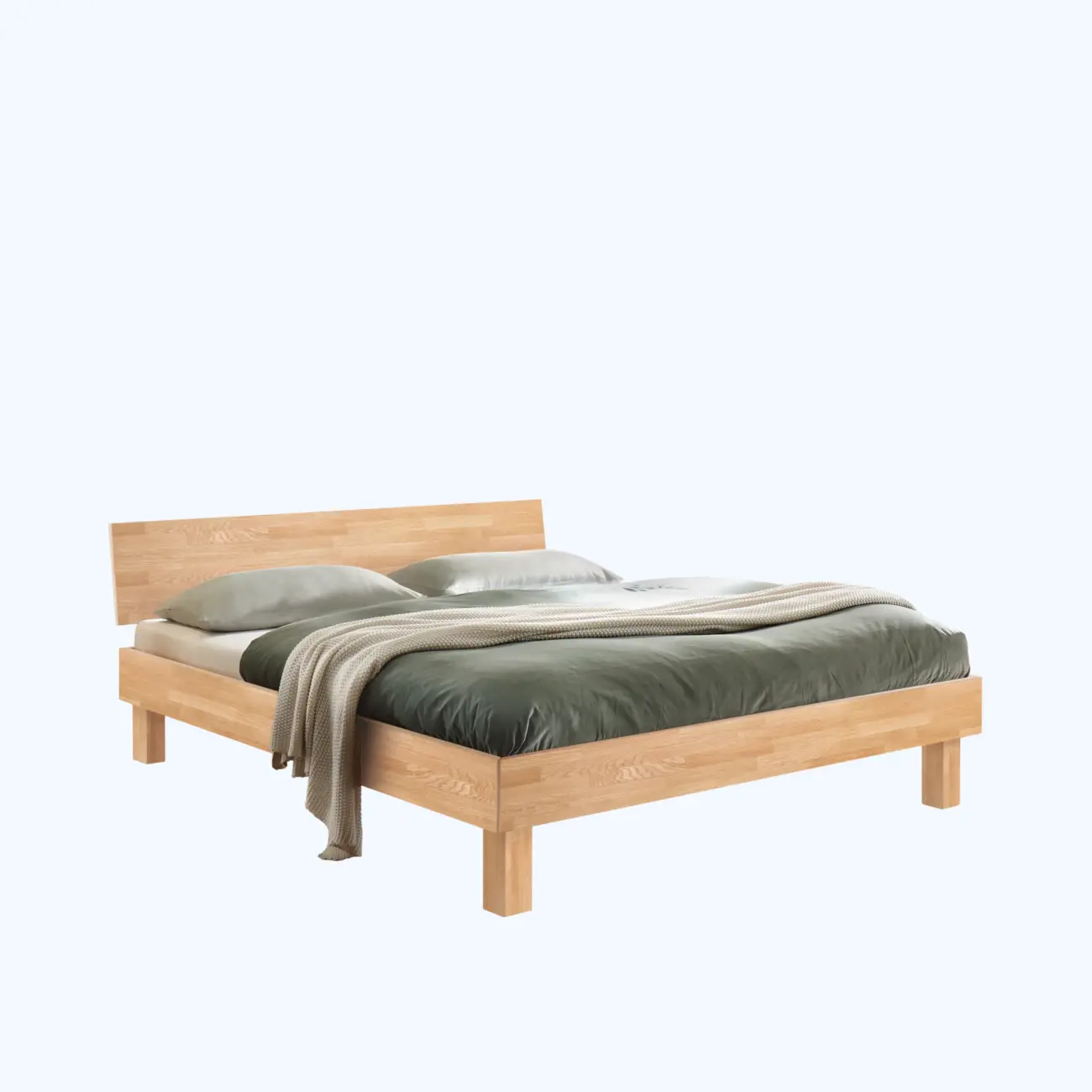 Robustes Massivholzbett Hasena Forti modern-skandinavisch 5 Robustes Massivholzbett Hasena Forti modern-skandinavisch – Bild 5