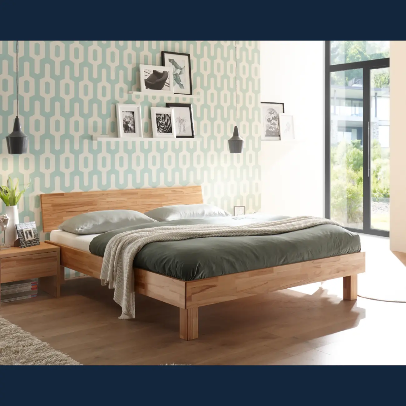 Robustes Massivholzbett Hasena Forti modern-skandinavisch 10 Robustes Massivholzbett Hasena Forti modern-skandinavisch – Bild 10