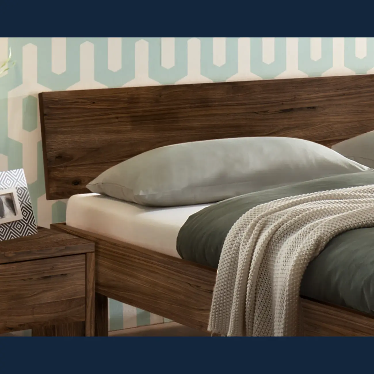 Robustes Massivholzbett Hasena Forti modern-skandinavisch 3 Robustes Massivholzbett Hasena Forti modern-skandinavisch – Bild 3