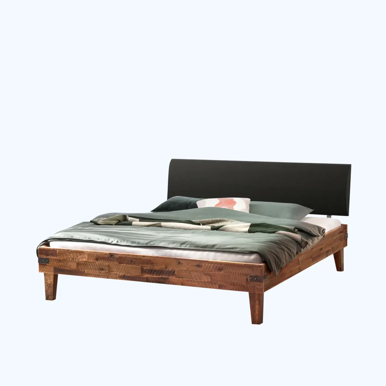 Markantes Massivholzbett Hasena Industrial Golea Factory – Bild 4