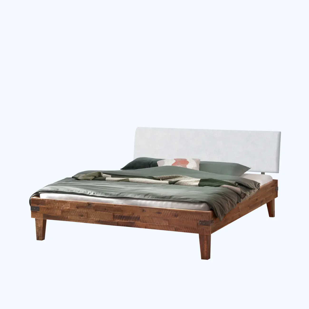 Markantes Massivholzbett Hasena Industrial Golea Factory