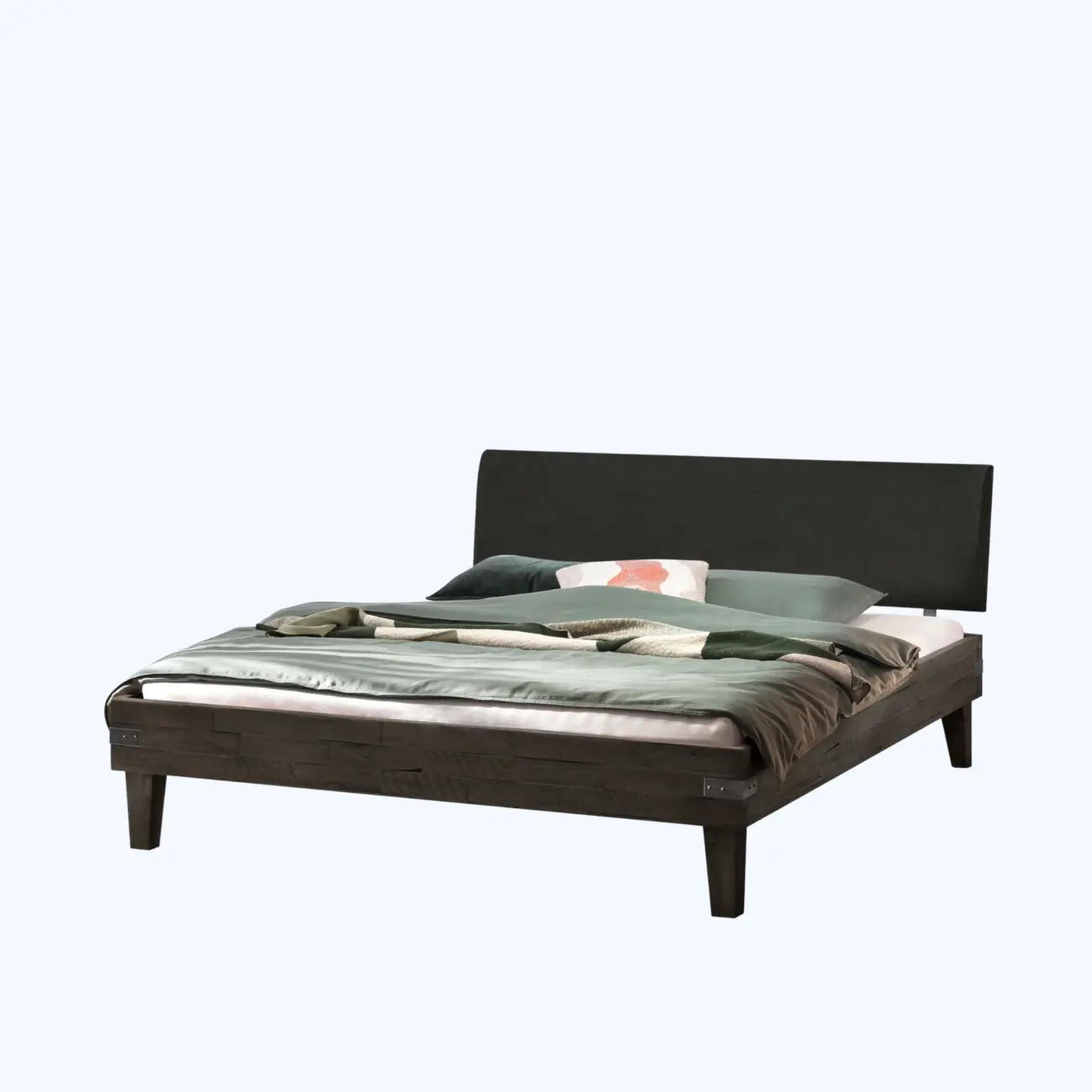 Markantes Massivholzbett Hasena Industrial Golea Factory – Bild 7