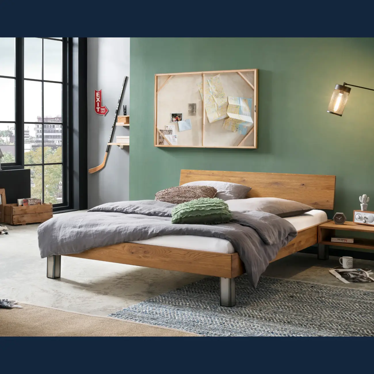 Massivholzbett Hasena Lodi modern Industrial 6 Massivholzbett Hasena Lodi modern Industrial – Bild 6