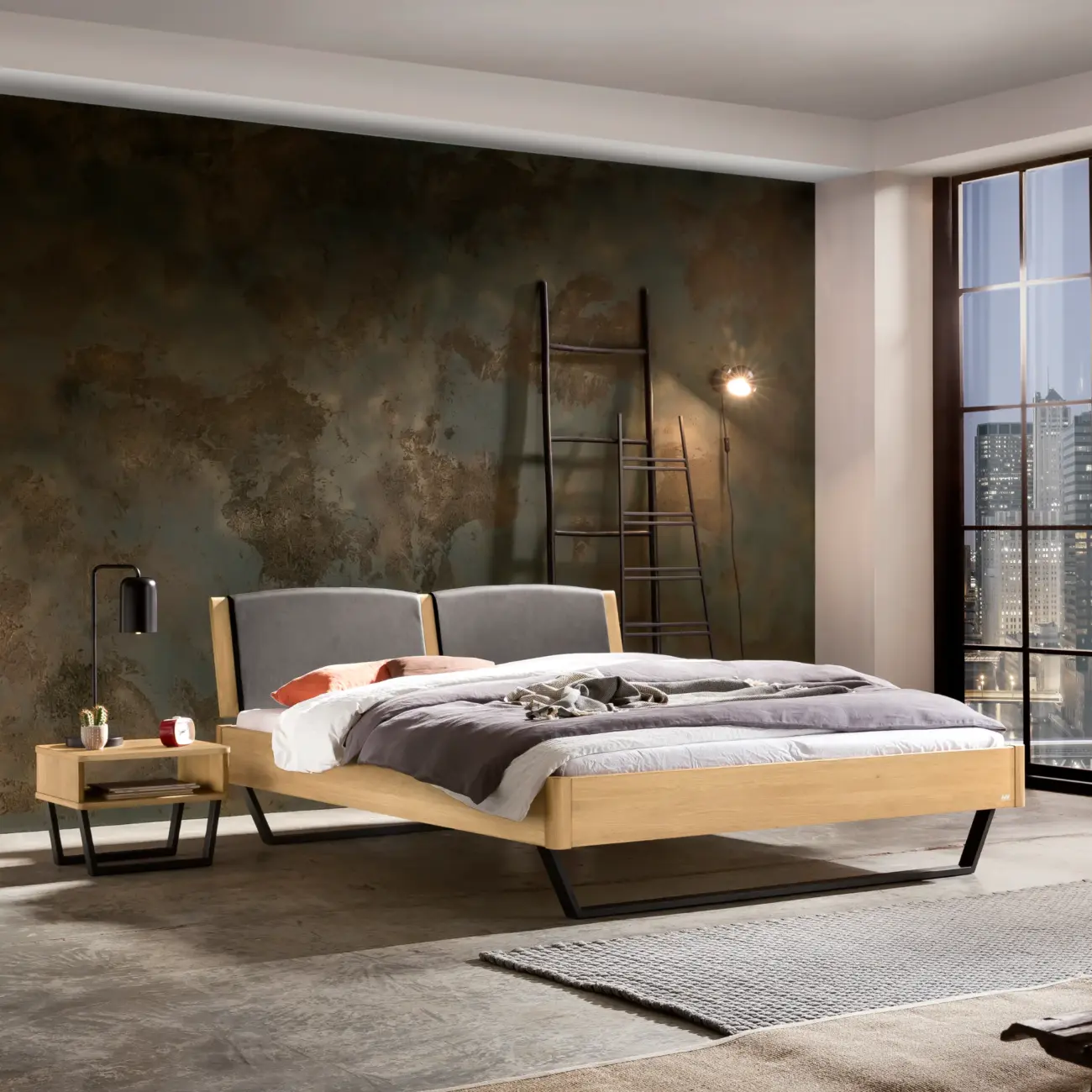 Elegantes Massivholzbett Hasena modern-industrial Marola 6 Elegantes Massivholzbett Hasena modern-industrial Marola – Bild 6