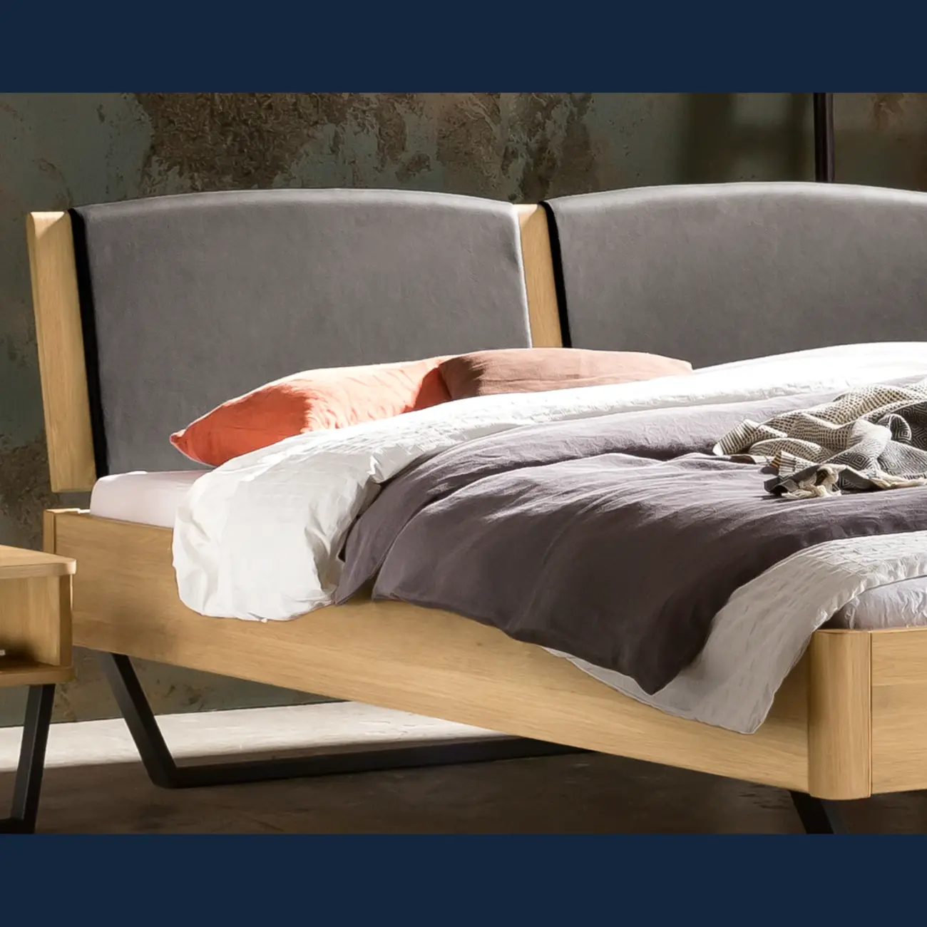 Elegantes Massivholzbett Hasena modern-industrial Marola 7 Elegantes Massivholzbett Hasena modern-industrial Marola – Bild 7