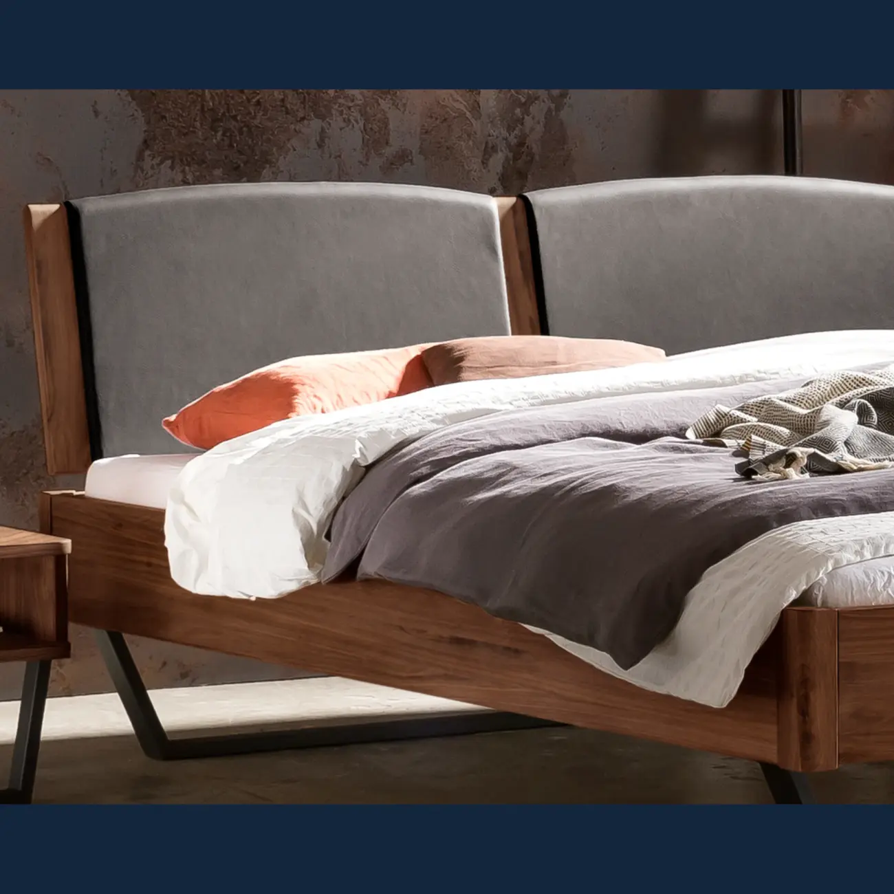 Elegantes Massivholzbett Hasena modern-industrial Marola 11 Elegantes Massivholzbett Hasena modern-industrial Marola – Bild 11
