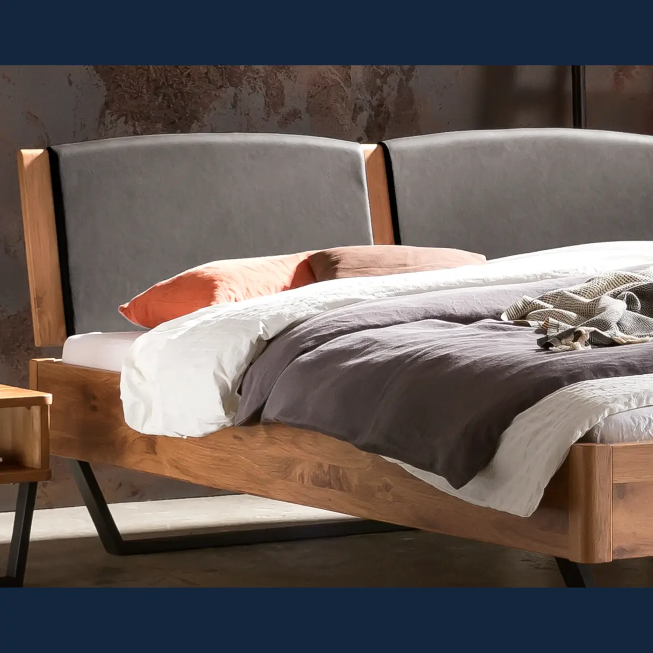 Elegantes Massivholzbett Hasena modern-industrial Marola 15 Elegantes Massivholzbett Hasena modern-industrial Marola – Bild 15