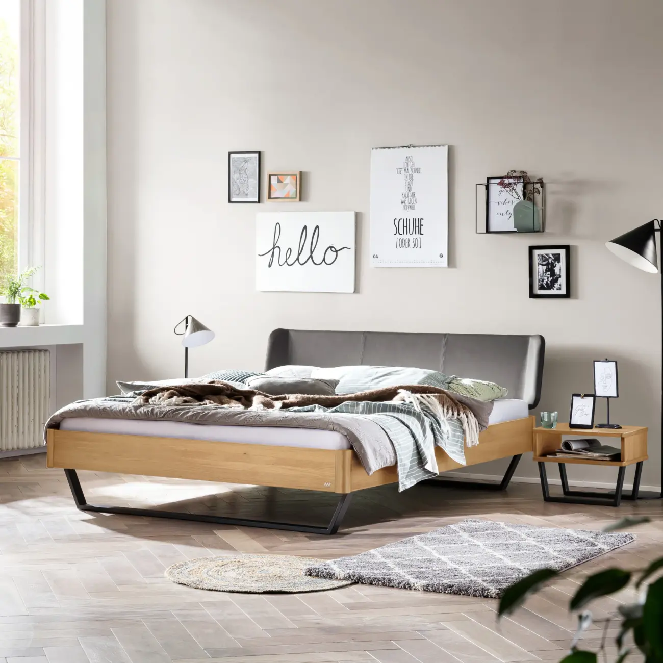 Elegantes Massivholzbett Hasena Montieri modern-industriell 6 Elegantes Massivholzbett Hasena Montieri modern-industriell – Bild 6