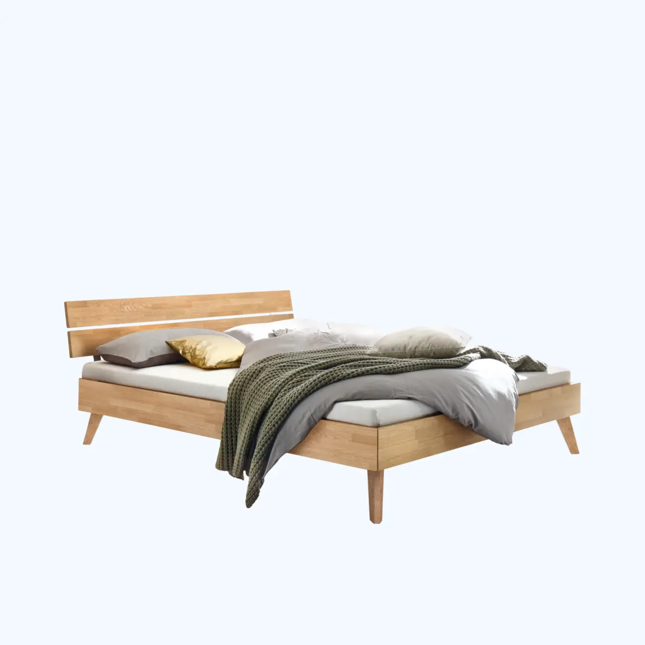 Schlichtes Massivholzbett Hasena Ortona modern-skandinavisch 5 Schlichtes Massivholzbett Hasena Ortona modern-skandinavisch – Bild 5