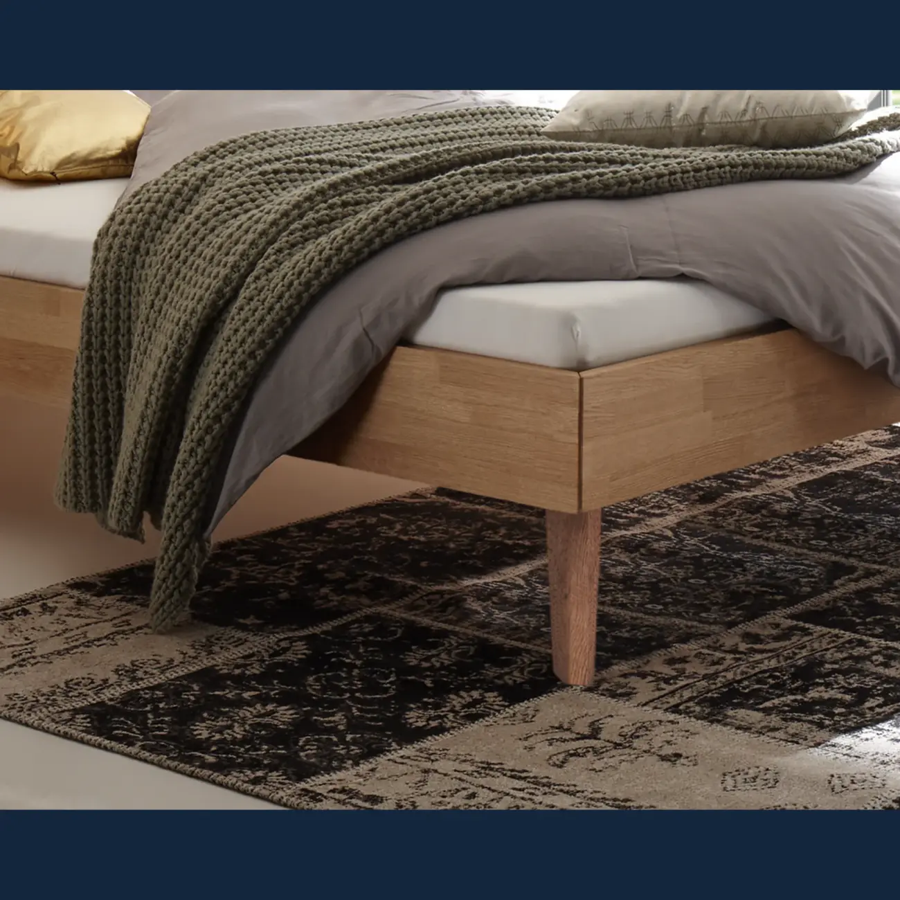 Schlichtes Massivholzbett Hasena Ortona modern-skandinavisch 8 Schlichtes Massivholzbett Hasena Ortona modern-skandinavisch – Bild 8