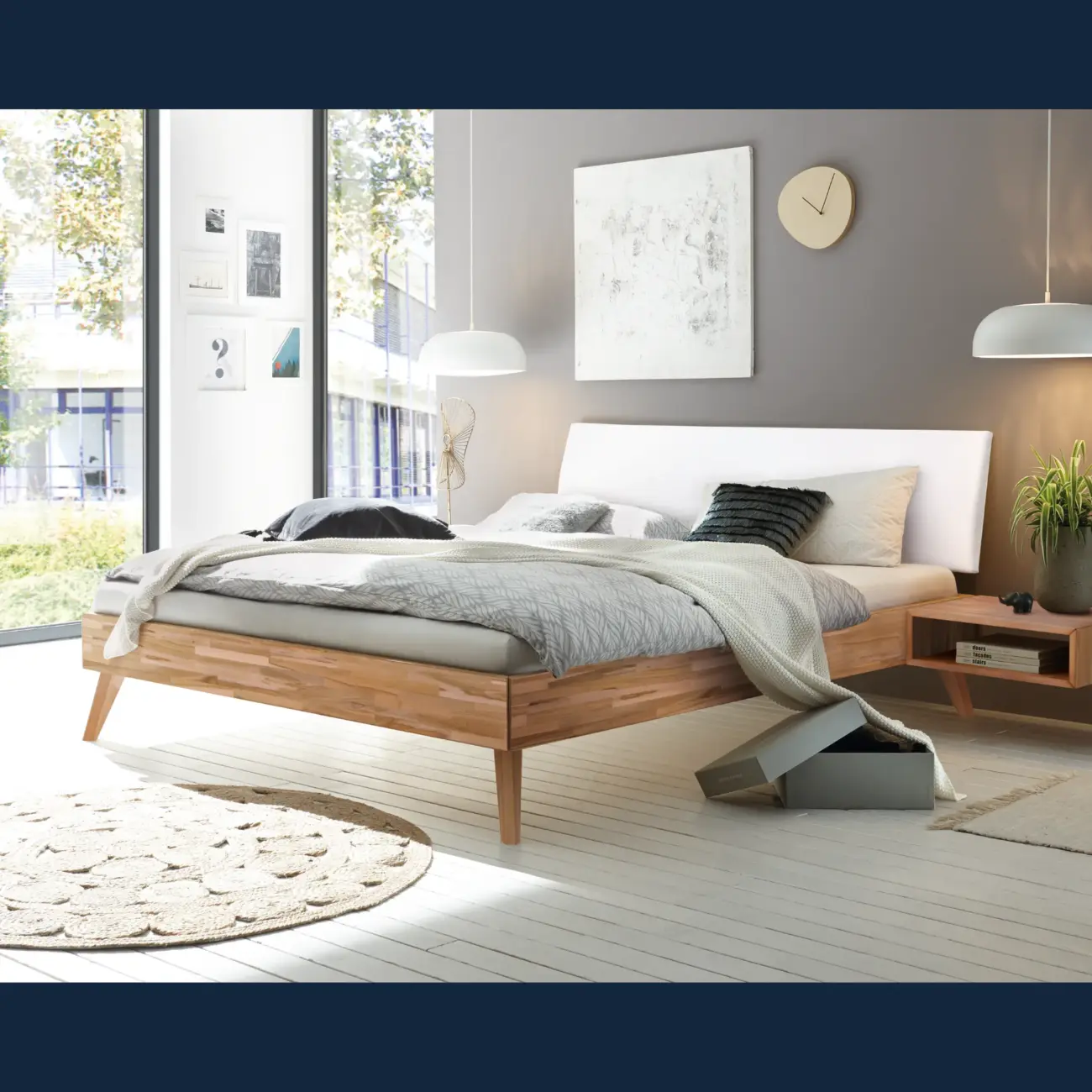 Harmonisches Massivholzbett Hasena Pesaro modern-skandinavisch 10 Harmonisches Massivholzbett Hasena Pesaro modern-skandinavisch – Bild 10