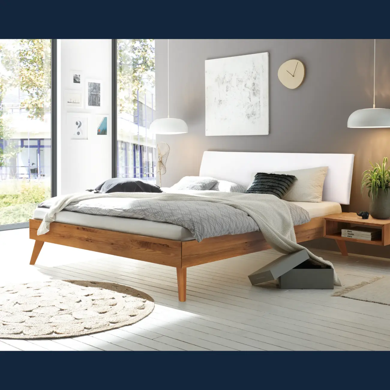 Harmonisches Massivholzbett Hasena Pesaro modern-skandinavisch 2 Harmonisches Massivholzbett Hasena Pesaro modern-skandinavisch – Bild 2