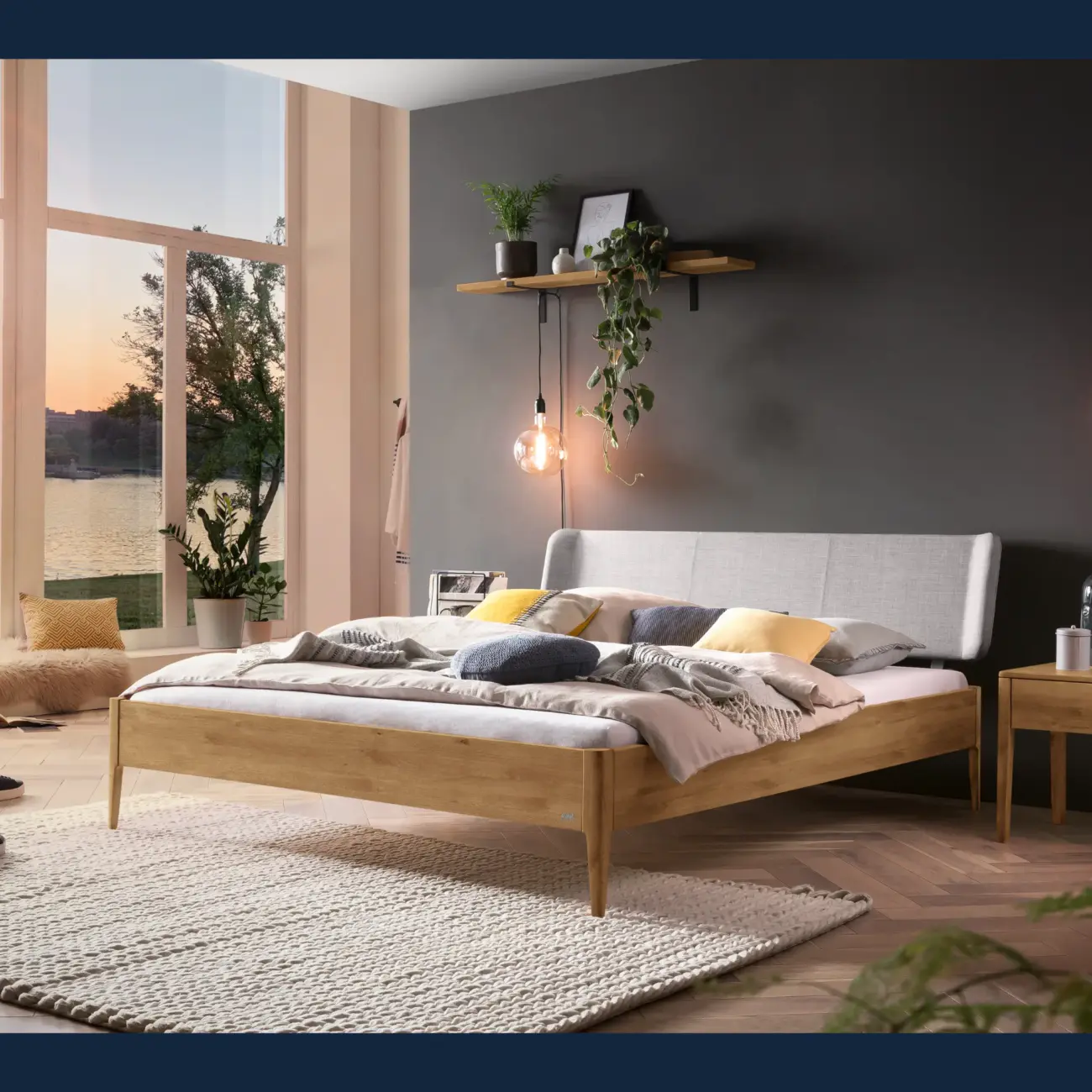 Massivholzbett Hasena Pienza modern-skandinavisch 2 Massivholzbett Hasena Pienza modern-skandinavisch – Bild 2
