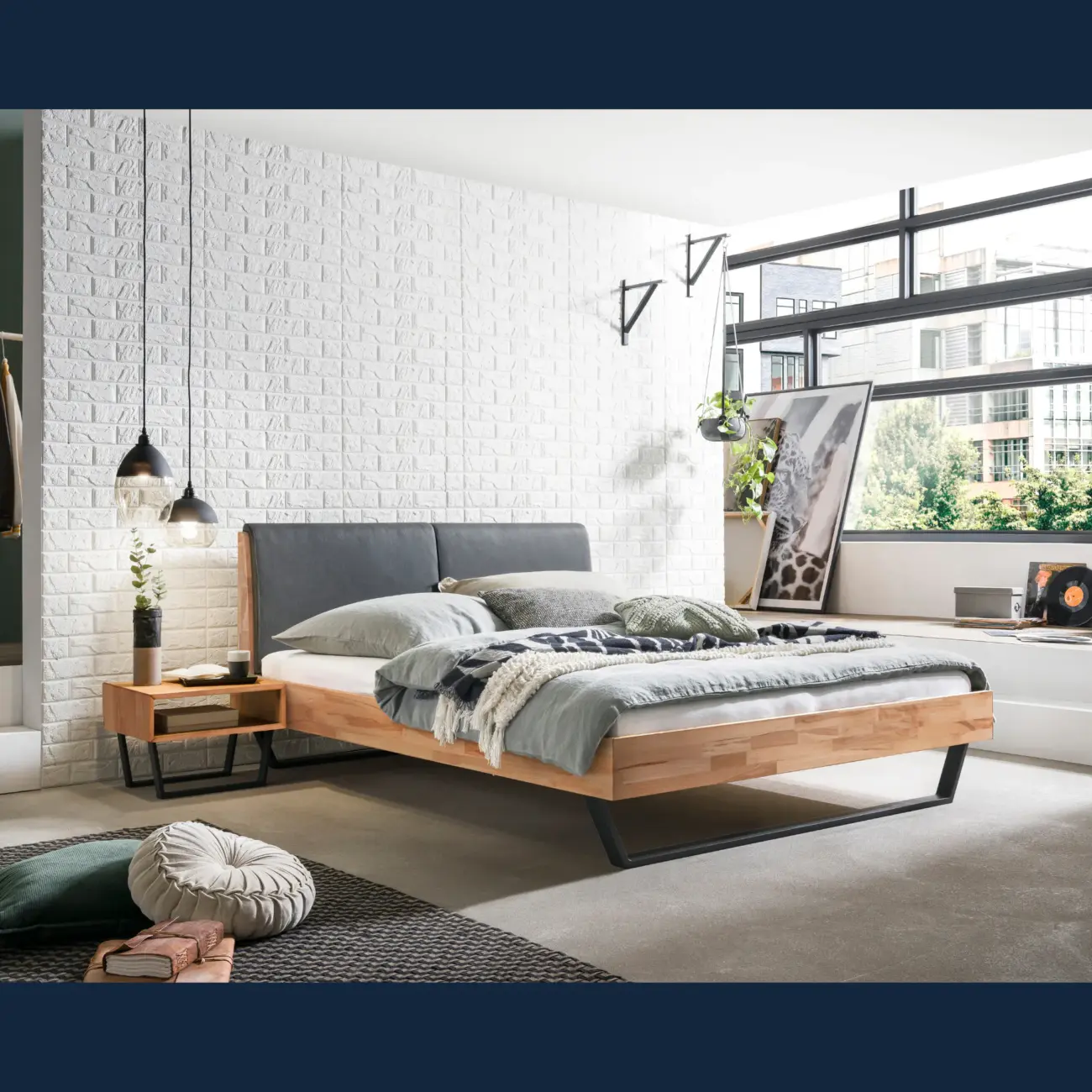 Massivholzbett Hasena Pietro modern – Bild 11