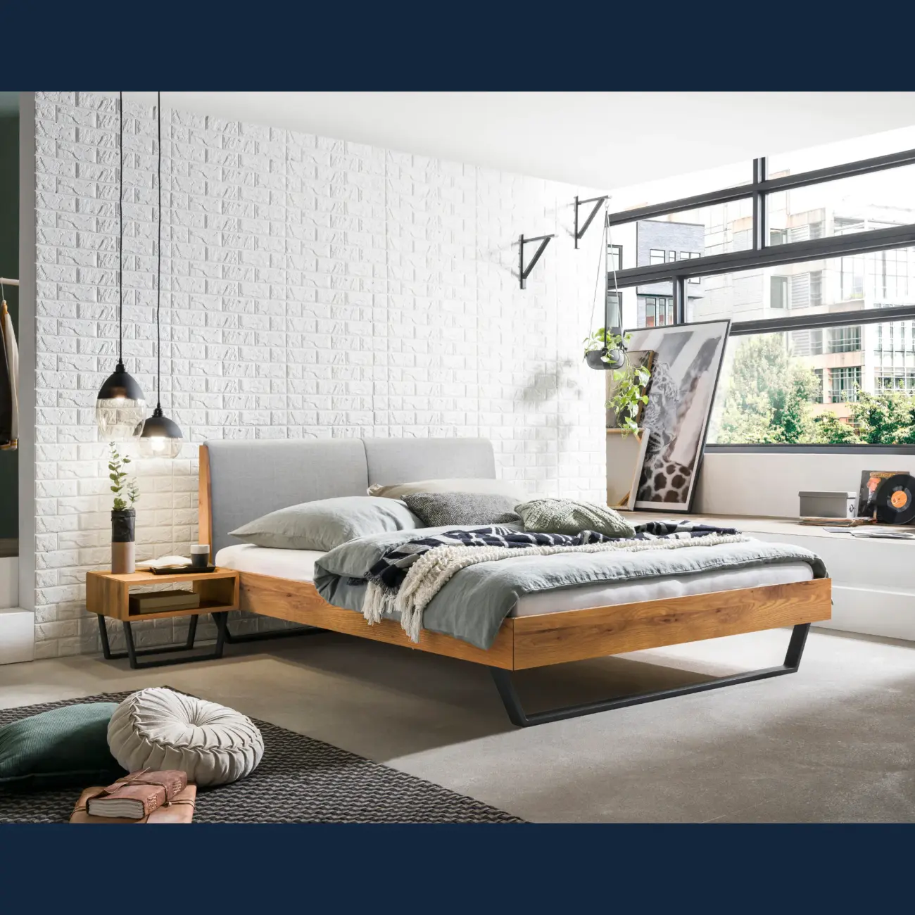 Massivholzbett Hasena Pietro modern – Bild 5