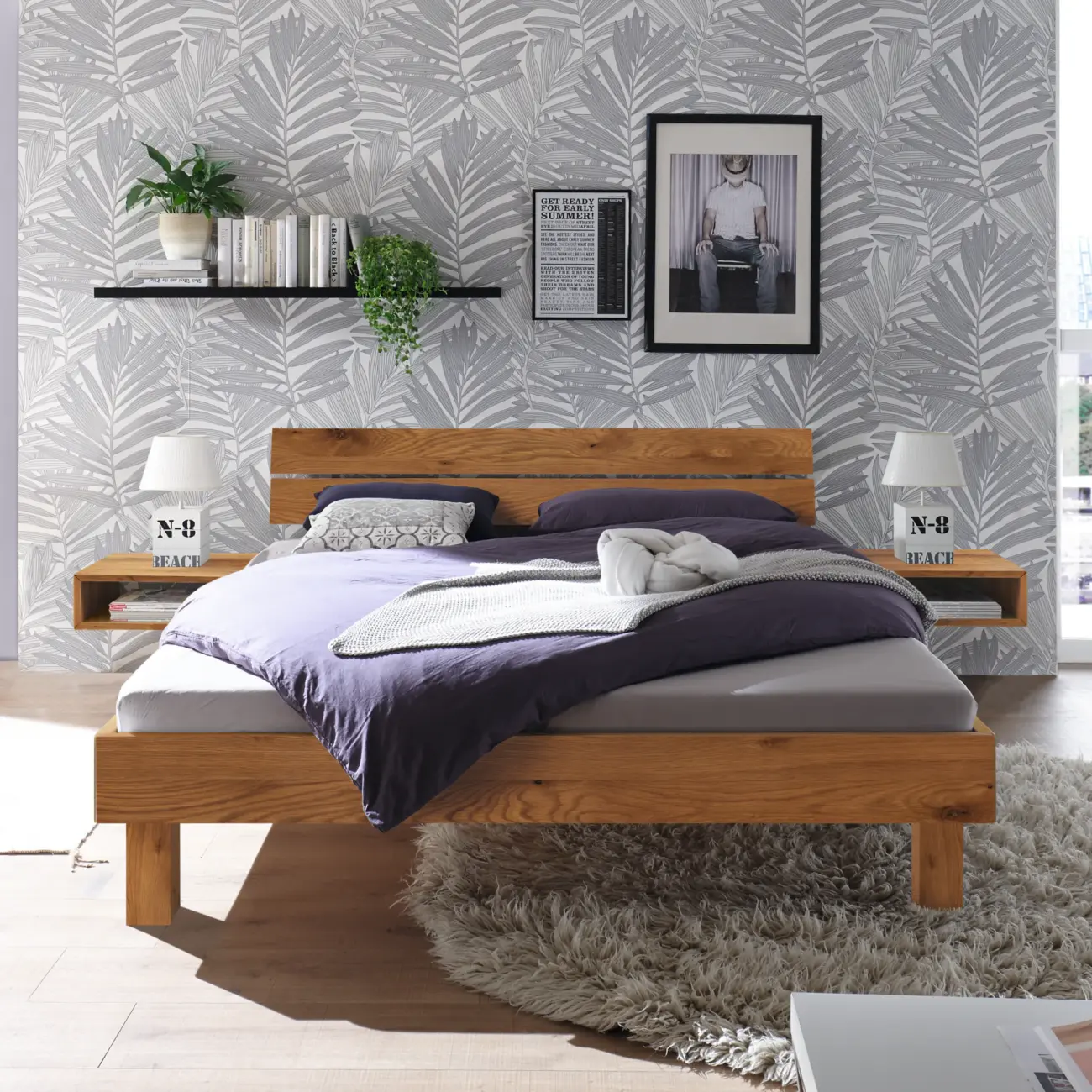 Geradliniges Massivholzbett Hasena Prato modern-skandinavisch 14 Geradliniges Massivholzbett Hasena Prato modern-skandinavisch – Bild 14