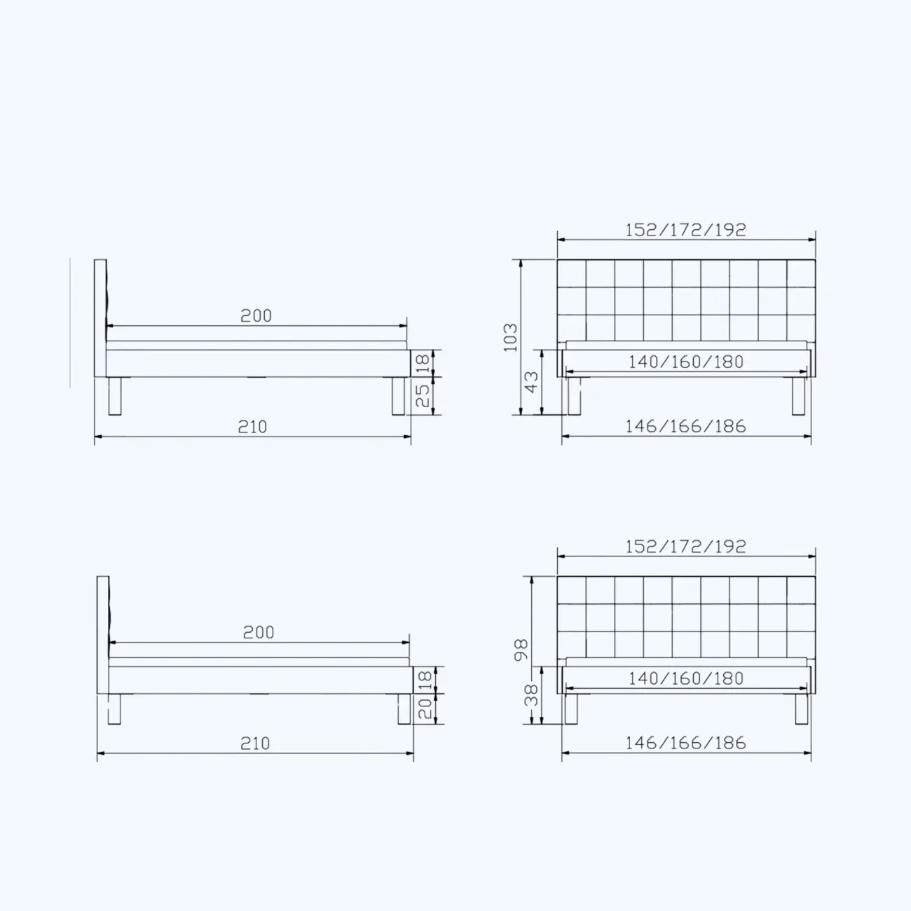 Zeitloses Massivholzbett Hasena Ricardo modern-skandinavisch – Bild 17