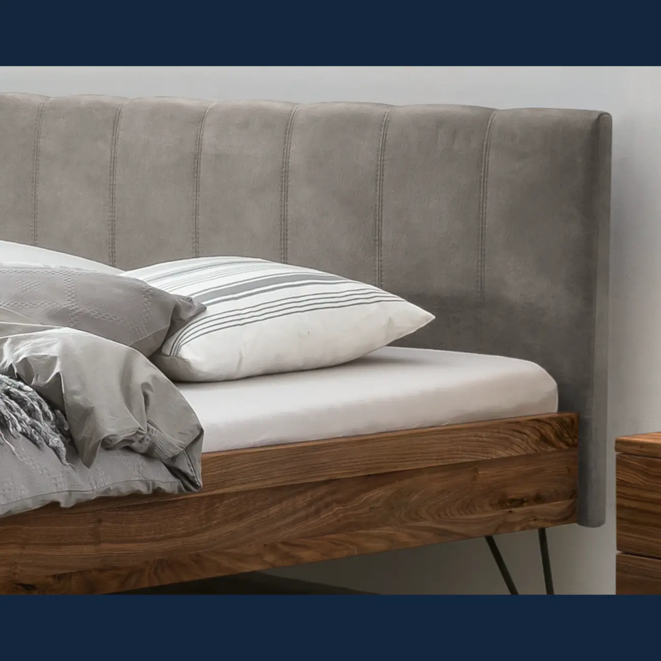 Charaktervolles Massivholzbett Hasena Roberto modern Industrial 6 Charaktervolles Massivholzbett Hasena Roberto modern Industrial – Bild 6