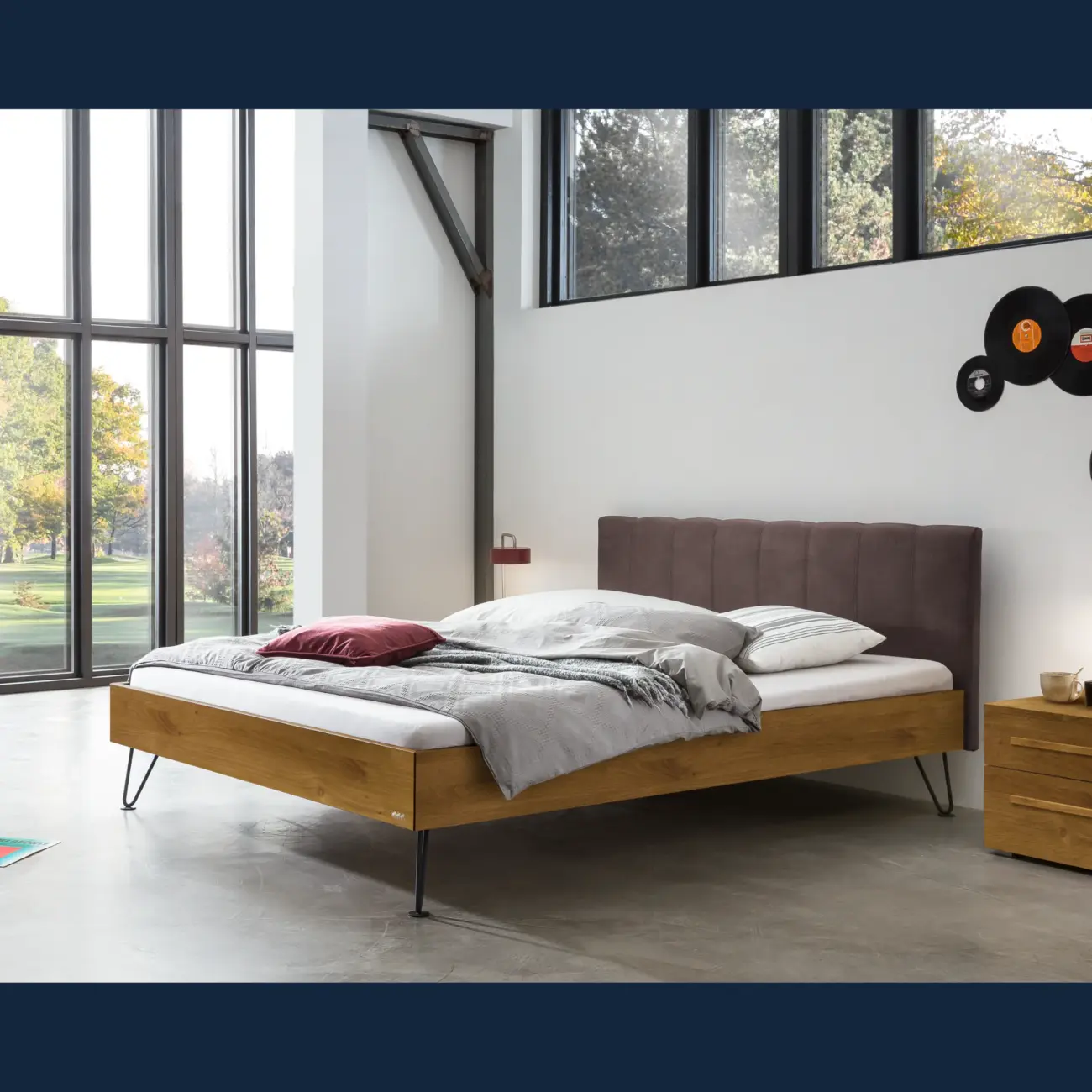 Charaktervolles Massivholzbett Hasena Roberto modern Industrial 28 Charaktervolles Massivholzbett Hasena Roberto modern Industrial – Bild 28