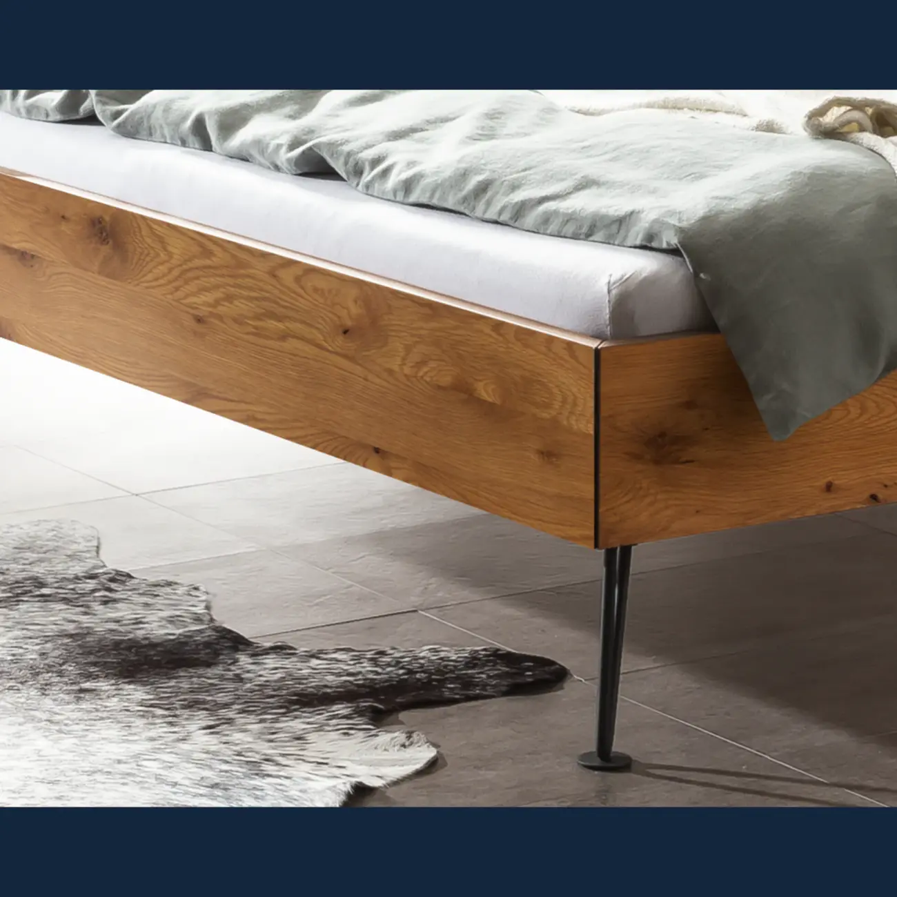 Massivholzbett Hasena Sara modern Industrial 12 Massivholzbett Hasena Sara modern Industrial – Bild 12