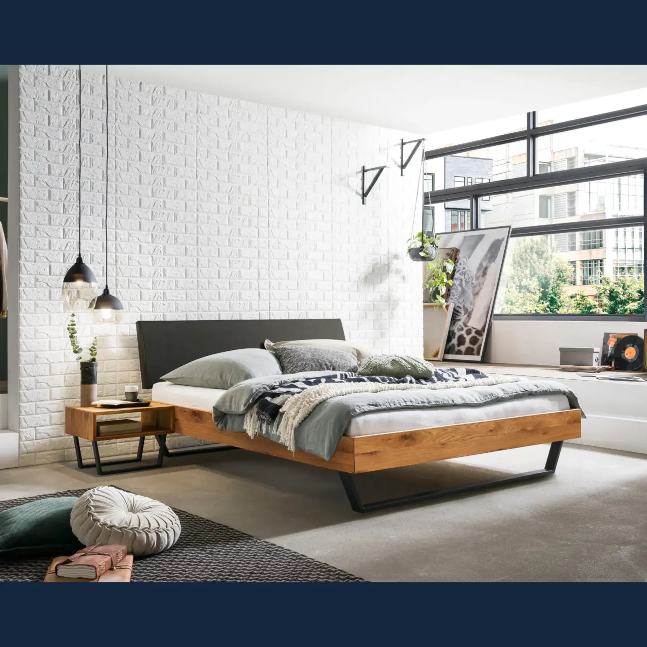 Elegantes Massivholzbett Hasena Modern-Industrial Sariano Trento 10 Elegantes Massivholzbett Hasena Modern-Industrial Sariano Trento – Bild 10