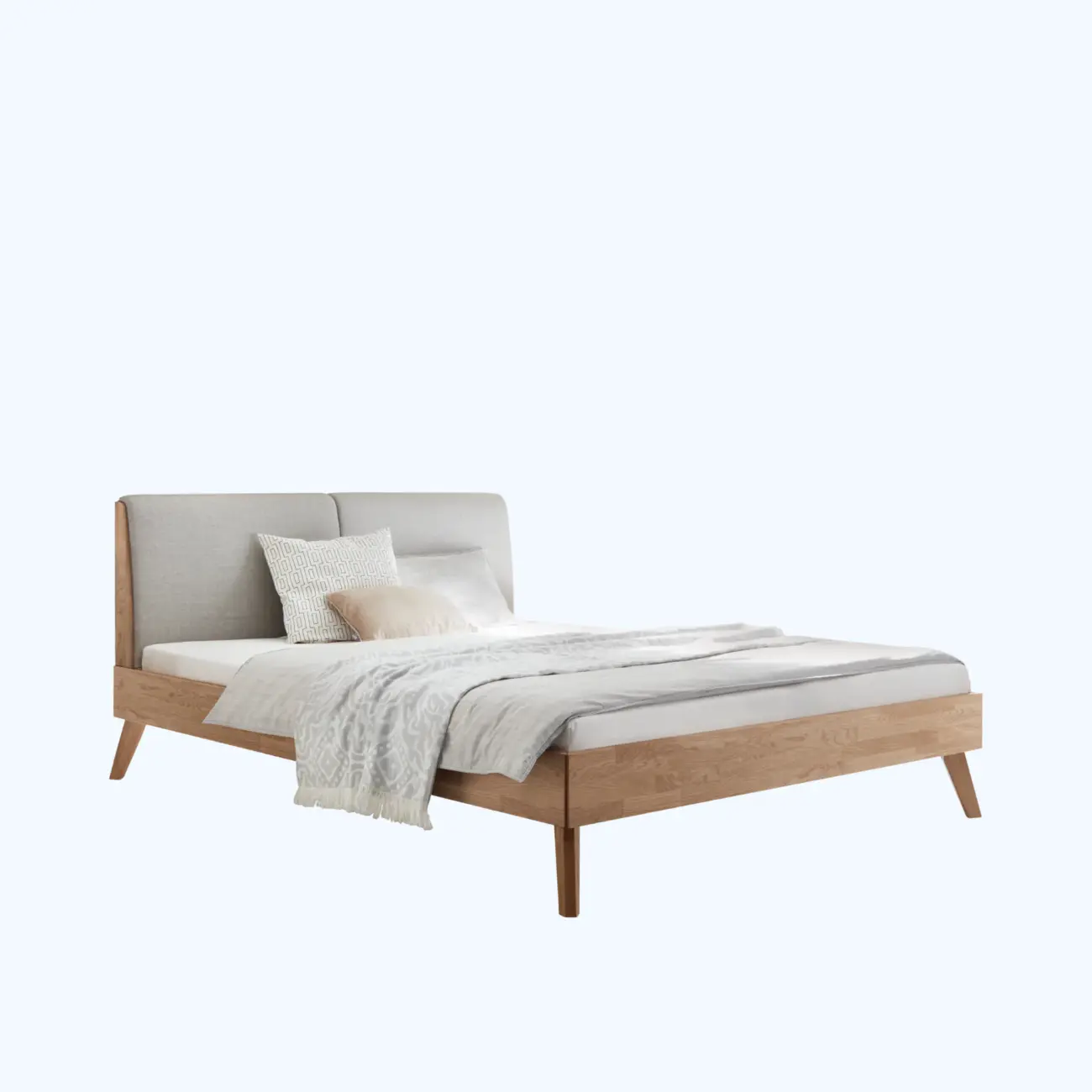 Ausgewogenes Massivholzbett Hasena Simone modern-skandinavisch 1 Ausgewogenes Massivholzbett Hasena Simone modern-skandinavisch