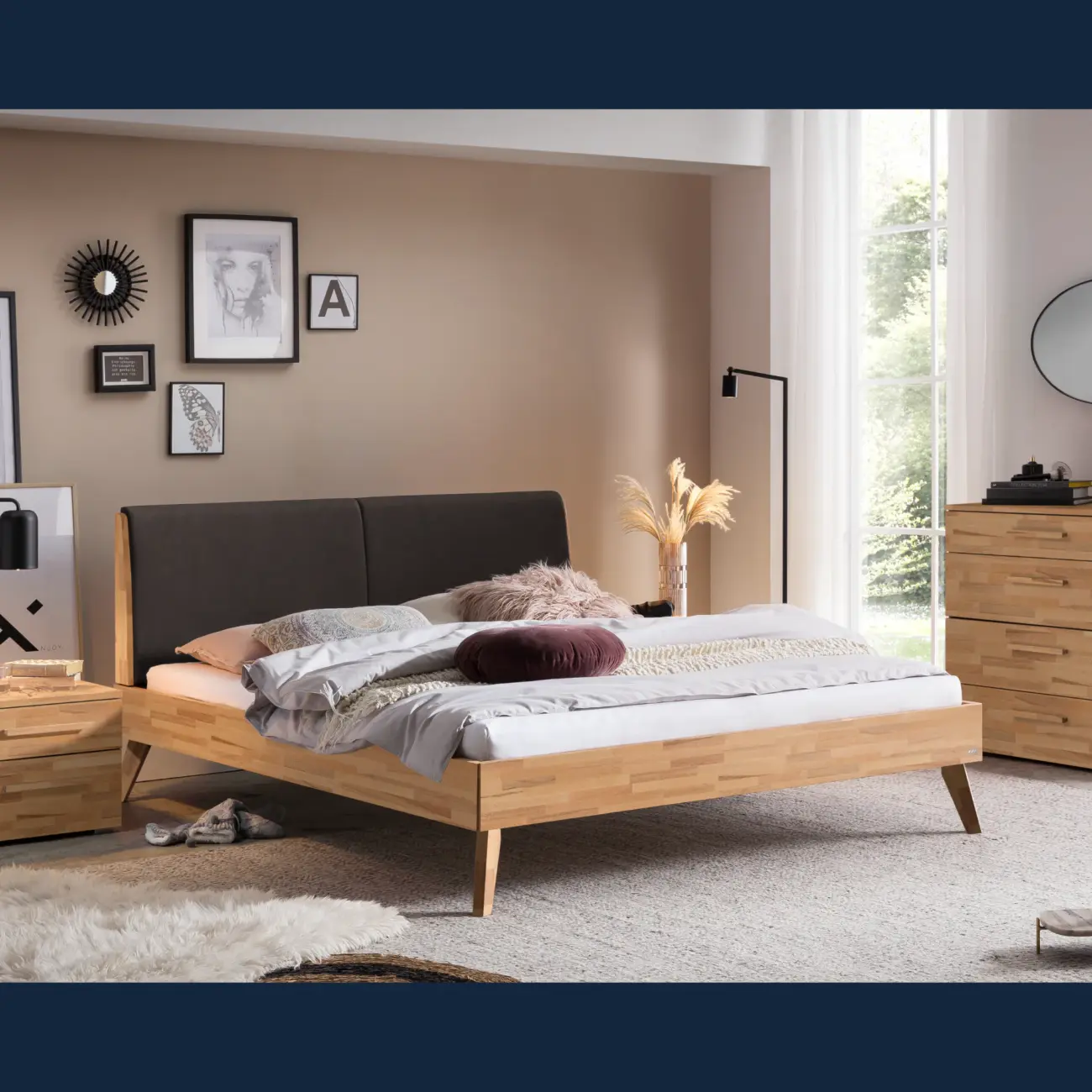 Ausgewogenes Massivholzbett Hasena Simone modern-skandinavisch 11 Ausgewogenes Massivholzbett Hasena Simone modern-skandinavisch – Bild 11