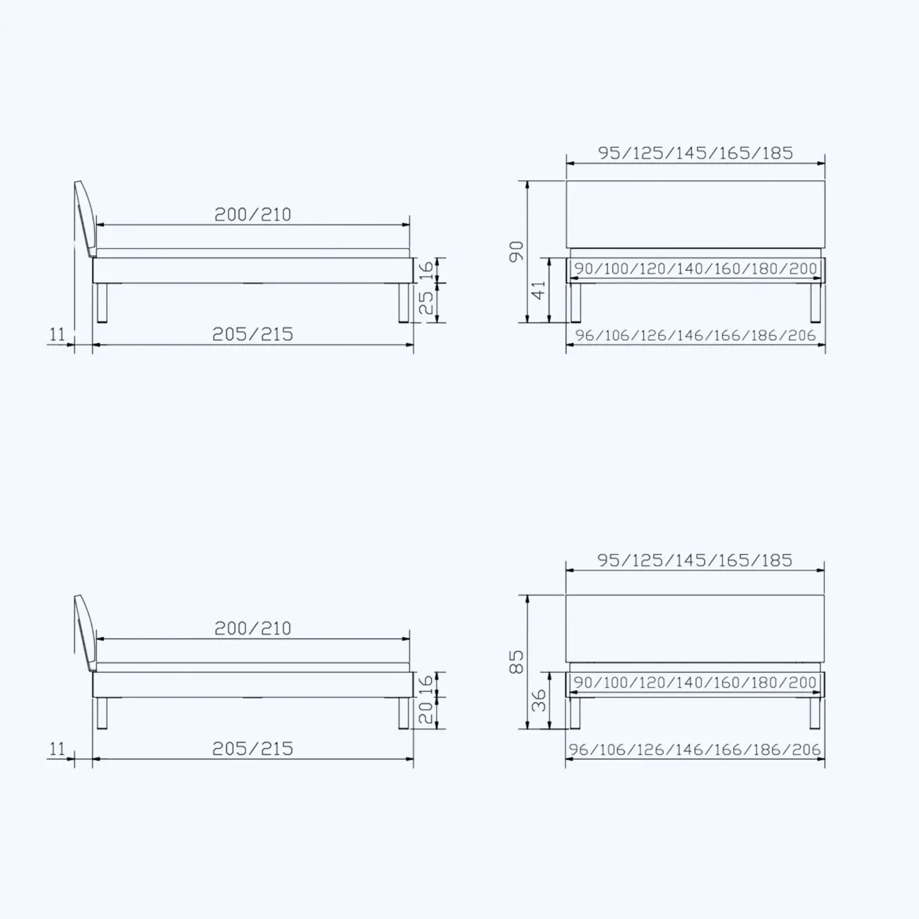 Zeitloses Massivholzbett Hasena modern-minimal Sondrio Trento 9 Zeitloses Massivholzbett Hasena modern-minimal Sondrio Trento – Bild 9