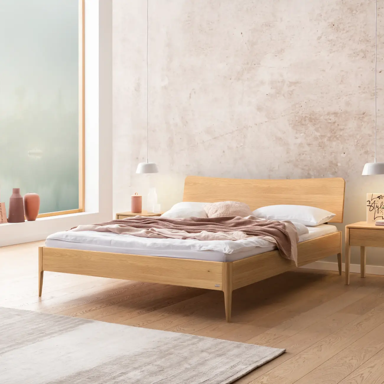 Sanftes Massivholzbett Hasena Spezia skandinavisch – Bild 10