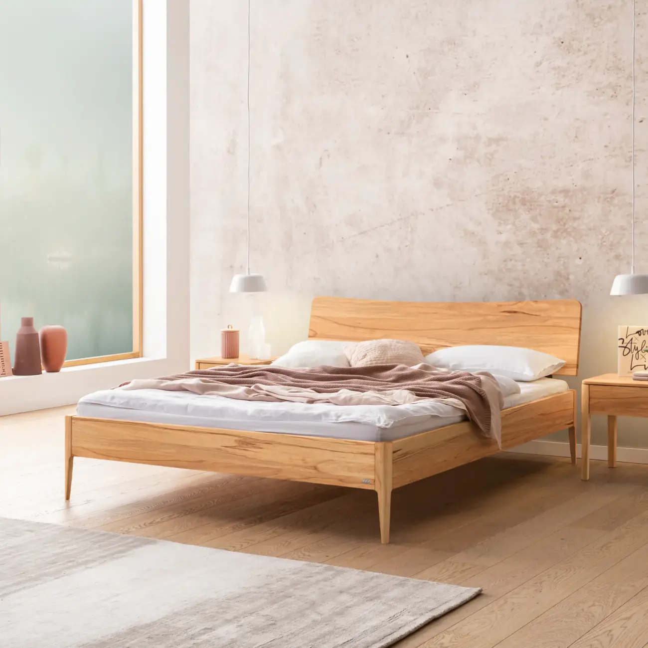 Sanftes Massivholzbett Hasena Spezia skandinavisch – Bild 14