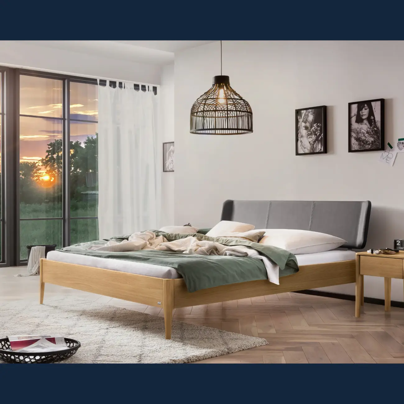 Elegantes Massivholzbett Hasena Varese modern-skandinavisch 6 Elegantes Massivholzbett Hasena Varese modern-skandinavisch – Bild 6